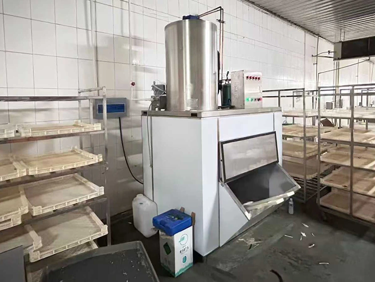 Máquina de hielo en escamas