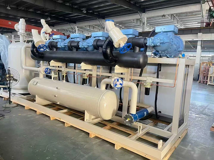 Unidad compresora de refrigeración de tornillo semihermética de una etapa